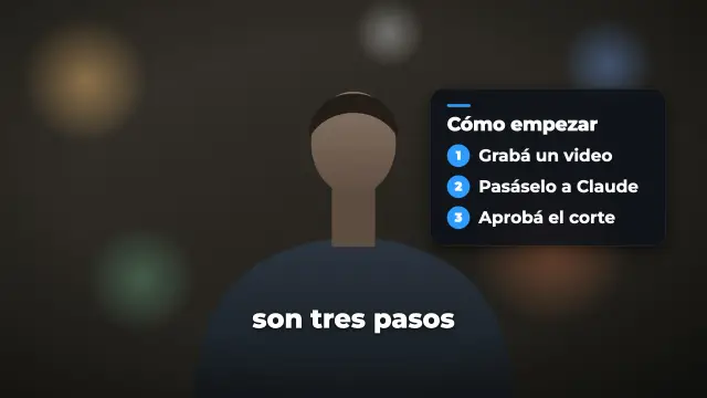 Tarjeta con pasos